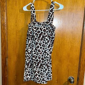 Cheetah swim/ bath cover up